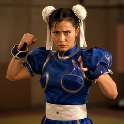 emily blunt as Chun Li in fight club (1999) movie still