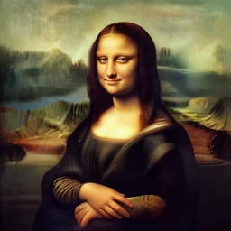 Mona lisa as an Afro American girl