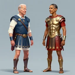joe biden and barack obama as roman gladiators