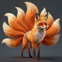 the giant nine - tailed fox, style game square enix life is strange remake, trending on artstation, painted by greg rutkowski, render with game the last of us parte ii details