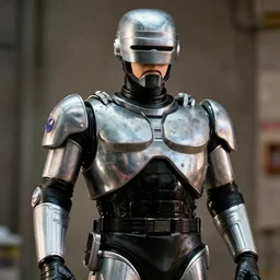 still frame from robocop in the new dragon ball gt movie. directed by ridley scott