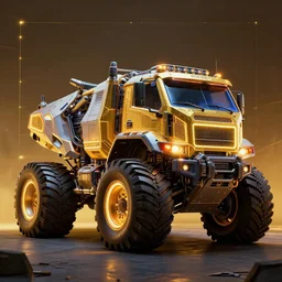 a extreme huge formicapunk combat truck, luminescent, rule of thirds, golden ratio, ambient lighting, syd mead, greg rutkowski, wlop, artgerm, artstation, highly detailed masterpiece