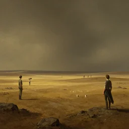 a martian landscape, by ralph mac quarrie and francois schuiten and albert bierstadt and james jean, cinematic lighting, moody atmosphere, golden ratio, perfect composition, elegant and delicate, concept art, high quality