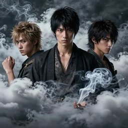 third prince myth clouds, smoke by chen uen yoji shinkawa 8 k photoreal rich detail photography