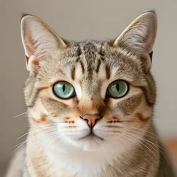 a beautiful photo of cat that has eyes there where it should have ears, trending on instagram