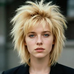 epic beautiful young laurie anderson in 1 9 8 2 spikey hair blonde cute hd portrait leica zeiss trending