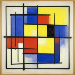 artwork by piet mondrian,