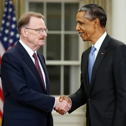 walter white shaking hands with obama
