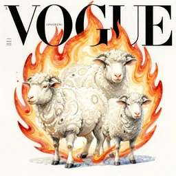 fractal flame electric sheep geometry, ilya kuvshinov illustration, vogue elle women's fashion magazine, john singer sargent, trending on artstation, watercolor painting, psychedelic, intricate