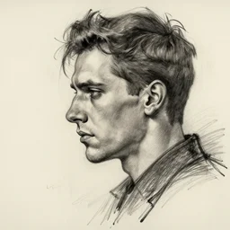 a realistic yet scraggly portrait sketch of the side profile of a stern and sophisticated gigachad, trending on artstation, intricate details, in the style of frank auerbach, in the style of sergio aragones, in the style of martin ansin, in the style of david aja, in the style of mattias adolfsson