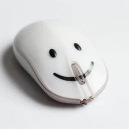 mouse with smile man face