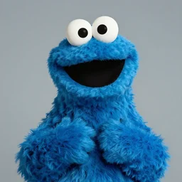 A presidential portrait of Cookie Monster