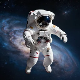 astronaut in space floating in the eye of the universe, photo - realistic, hyper - realistic, cinematography, 8 k, hd, highly detailed, dreamy