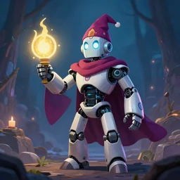 a wizard as a robot.