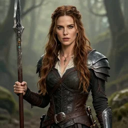 kate beckinsale portrait as a dnd character fantasy art.