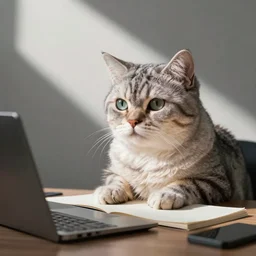 lofi cat to chill and study to