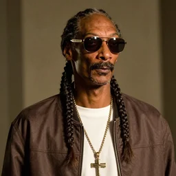 a film still of Snoop Dogg as a Marvel Villian, 40mm lens, shallow depth of field, split lighting