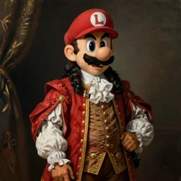 waluigi as an 1 8 th century nobleman, painted by john everett millais