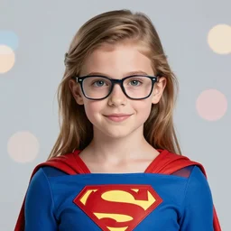 melissa rauch as supergirl, wearing glasses, bokeh, beautiful face!!!!, 2 7 years old, cg animation, lifelike, animated, realistic, character select portrait, by artgerm, greg rutkowski, alphonse mucha, 3 d