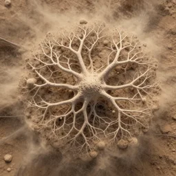 a stunning transition from dust into more and more complex neural networks.