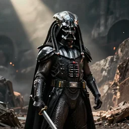darth vader vs predator cinematic by greg rutkowski