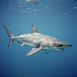 megalodon shark on 35mm vintage color photograph