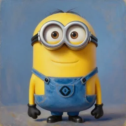 a beautiful oil painting of god ( as a minion ), minion god, trending on artstation