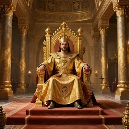 Digital art of the throne room Byzantine Imperial