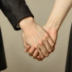 handholding, by gustave dore