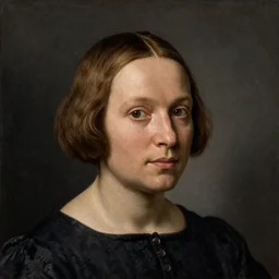 a single portrait a very ordinary person, by Rogier van der Weyden, facing front, oil painting, anatomically correct, beautiful perfect face, sharp focus, Highly Detailed, Cinematic Lighting, 8k, HD