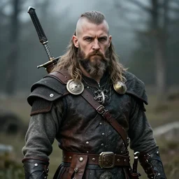 portrait photograph of a real-life steampunk viking,  Extremely detailed. 8k