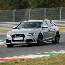 a 2 0 0 9 audi rs 6 driving on a race track