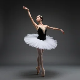 Black Swan Ballet danser portrait, hasselblad, 8k, UHD, 4k, dramatic, studio lighting