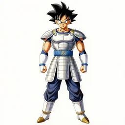 a oil / watercolor painting full body character portrait of an old saiyan mercenary in armor in the style of moebius in the style of leonard boyarsky trending on artstation deviantart pinterest detailed photorealistic highlights and shadow hd 8 k post - processing high resolution