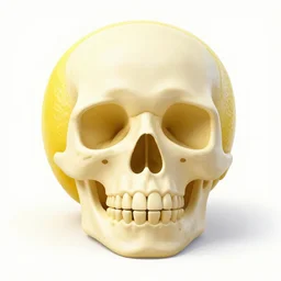 lemon in the shape of a skull