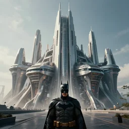 futuristic fortress, design by peter zumthor, batman cinematography, photograph by hoyte van hoytema, 8 k