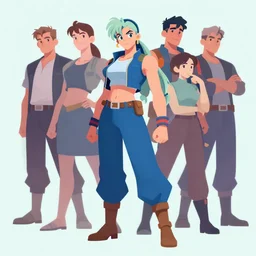 dynamic asymmetrical medium shot cell - shaded vector portrait jin kazama, gloomhaven, pastel colours, octane render, unreal engine, matte painting concept art, fanart artstation by jesper ejsing and rhads and lois van baarle and ilya kuvshinov and rossdraws