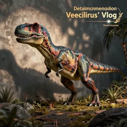 still from a velociraptor's vlog