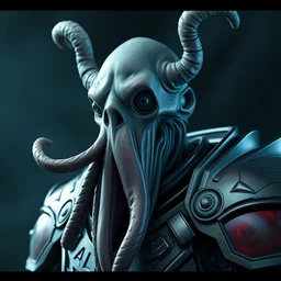 portrait zoidberg with davy jones squid beard wearing mjolnir power armor. artstationz greg rutkowski. beksinski, octane render, unreal engine 6, epic game graphics, fantasy, cyberpunk, conceptual art, ray tracing