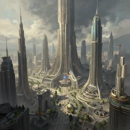 apocalypstic modern city, concept art, trending on artstation, wlop, ross draws, digital painting, mixed media, intricate details, volumetric lighting