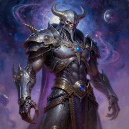 A cyborg Cthulhu as the ultimate tyrant emperor of the universe. Realistic sci-fi cyberpunk concept. Trending on ArtStation. A vibrant digital oil painting. A highly detailed fantasy character illustration by Wayne Reynolds and Charles Monet and Gustave Dore and Carl Critchlow and Bram Sels