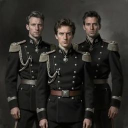 a portrait of john oliver and adam driver posing together, stoic, military uniform, fantasy, intricate, elegant, beautiful, highly detailed, charcoal, centered, dark, smokey, digital painting, artstation, concept art, smooth, sharp focus, illustration, art style by klimt and nixeu and ian sprigger and wlop and krenz cushart