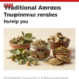 screenshot of cnn article about traditional herbal remedies help you, photorealistic 4 k octane render by greg rutkowski trending on artsation