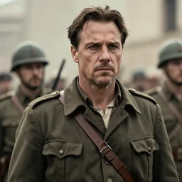 giancarlo esposito as a spanish republican during the spanish civil war, highly detailed, cinematic lighting, photorealistic