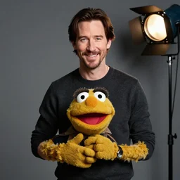 studio portrait still of muppet!!!!! keanu reeves!!!!!! as a muppet muppet as a muppet, 8 k, studio lighting, key light,