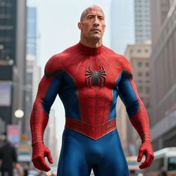 dwayne johnson as spiderman