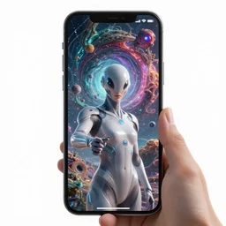 offset. rule - of - thirds. smartphone photo. instagram. interdimensional cosmic traveler takes a 👍 selfie in front of a bizarre exotic anomaly. futuristic alien smooth exosuit designed by. octane cg render, hdr, volumetric. artgerm, beeple. dean ellis, david a. hardy, paul lehr