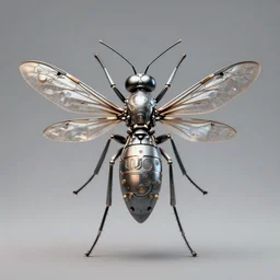 steampunk cybernetic biomechanical mosquito with wings, 3 d model, very coherent symmetrical artwork, unreal engine realistic render, 8 k, micro detail, intricate, elegant, highly detailed, centered, digital painting, artstation, smooth, sharp focus, illustration, artgerm, tomasz alen kopera, wlop