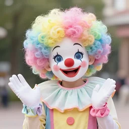 pastel clown character