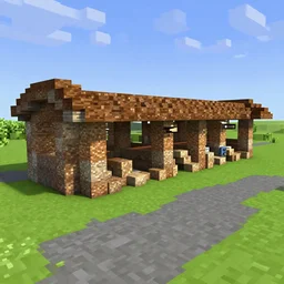minecraft stables, modern